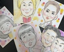似顔絵師がほんわか手描き似顔絵描きます 笑顔になるような似顔絵をお届けします イメージ1