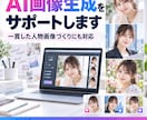 AI画像生成と一貫した人物づくりをサポートします SNSやアイコン向けの画像づくりを支援 イメージ1