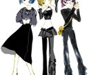 ラフなタッチのキュートな女の子のイラスト描きさます 美大生がかわいい全身イラスト描きます！擬人化もOK！ イメージ4