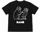 ペットのオーダーメイドTシャツ作ります RODICE PET ART　イラストからTシャツを作ります イメージ5