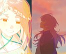 一枚絵や立ち絵等描きます 可愛い女の子が得意です。早め納品可。 イメージ3