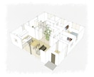 一級建築士が手書き風の立体間取り図を作成します →手書き風で親しみやすく！立体的で暮らしをイメージしやすく！ イメージ4