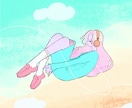 ゆらめく世界観のイラストを描きます シンプルで印象に残るジャケットにしてみませんか？ イメージ1