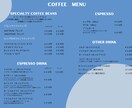 期間限定の低価格！おしゃれなメニュー制作いたします プロが低価格であなたのお店にぴったりのメニューを作成します！ イメージ2