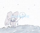 不思議かわいいイラスト描きます ちょっぴりダークで可愛いイラストを提供します ♥ˊ˗ イメージ6