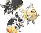 あなたのペット金魚ちゃんのイラスト描きます あなたの金魚ちゃんを可愛いキャラクターにします イメージ6