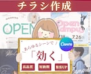 集客につながるチラシを作成します 【初めてでも安心◎】ヒアリングから納品まで丁寧に対応 イメージ1