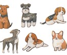 4点セット+低価格ゆるふわイラスト描きます 修正、商用可。ご要望に合った可愛いふわっとしたイラストを提供 イメージ3