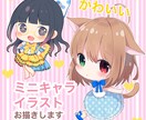 可愛いミニキャラ、デフォルメイラストお描きします SNSアイコンや、グッズなどに！ポップで可愛くお描きします イメージ1