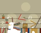 絵本のような世界観でホッと温まるイラスト描きます アイコンやヘッダー、ロゴ等に◎ イメージ4