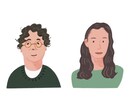 柔らかい雰囲気の似顔絵を描きます アイコンやプレゼントに | 柔らかい雰囲気の似顔絵 イメージ1
