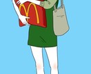 アイコン向けの全身イラストを作成します アイコンやグッズに、あなたの「全身似顔絵」を。 イメージ7