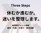休むか進むか。迷いを整理します 「身体・仕事・子育て・発信活動の判断をチャットで整理」 イメージ1