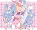 SNS・MV・動画などに使用する一枚絵を制作します あなたの大切なキャラクターを、かわいく一枚のイラストに！ イメージ6