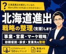 北海道進出に向け事業・営業・マーケ戦略を整理します 道外企業向け|初期仮説・訴求・営業先・展開方針を壁打ち イメージ1