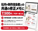 EC画像・LPを赤入れ診断書にまとめます そのまま制作担当者へ渡せる、理由つきの修正指示 イメージ7