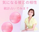 気になる彼との相性を統計占いでみます 彼との距離・可能性・注意点を整理 イメージ1