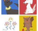 デフォルメで動物イラスト描きます ペット似顔絵、キャラクターデザイン、ポップなどおまかせを！！ イメージ4