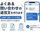 問い合わせ返信文をAI向けに整えます 返信対応に時間がかかる店舗向け　返信文を毎回考える方へ イメージ1