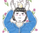 暖かくてカラフルな似顔絵作成します SNSアイコンや、記念日、自分へのプレゼントにおすすめ！ イメージ1
