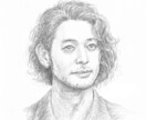 程々の描き込み、鉛筆スケッチ描きます さらっとスケッチ、特徴を表現します。 イメージ3