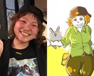送料無料★世界にひとつだけの似顔絵描きます 誕生日、感謝様々なシーンに！フォトフレーム付き送料込み！ イメージ4