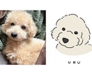 愛犬の似顔絵イラスト描きます お写真からゆるい似顔絵をお描きします。 イメージ3