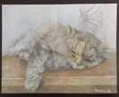 虹の橋を渡ったペットさんの似顔絵を描きます ペットさんの思い出話しながら似顔絵作成でロスを癒しましょう イメージ2