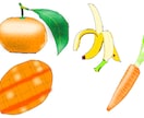 僕は色々な果物、野菜を描きます 色々な色の果物、野菜をご提供致します。 イメージ2
