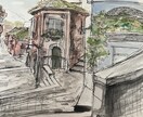 きれいな景色を描きます ボールペンと水彩で風景画を描きます イメージ2