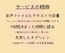 ７日間毎日　英語音声の添削・発音指導します 発表やプレゼン前に最適！スキマ時間に取り組めて発音記号不使用 イメージ3