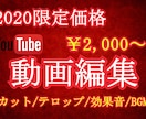 年内破格　YouTube"動画編集"依頼承ります ユーチューバー必見！私に動画編集をさせて下さい！ イメージ1