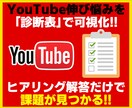 YouTube伸び悩みを“診断表”で可視化します ヒアリング回答だけで課題を見える化し改善方針を提案します イメージ1