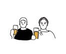 シンプルでキャクターのような似顔絵を描きます アイコンや贈り物に＋αでイラストを贈るのもおすすめです！ イメージ3