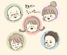 ゆるっと可愛いアイコン作ります そっくりすぎないのがちょうどいい♡ゆるっと似顔絵です♩ イメージ2
