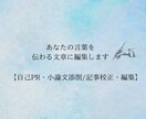 プロ編集者が文章を編集/添削します 自己PR文や小論文、Web記事も対応 イメージ1