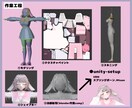フルスクラッチで3Dアバターを制作します VRSNSや3DLiveに向けて応援します イメージ3
