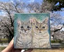 わんちゃん、ねこちゃんなどの似顔絵を描きます 手描きのアクリル画で15cmのキャンバスに絵を描きます イメージ4