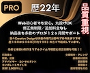 プロ22年が丁寧に満足するまで！制作につきあいます 歴１５年から３０年の各専門分野のプロの集まりがサポート イメージ1