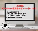 X(Twitter)運用を20日間、サポートします 個別対応で「集客に繋がる・ファンが増える」X運用を行います イメージ1