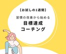 目標達成コーチングー習慣改善により理想を実現します （お試し）まずは1週間からスタート！ イメージ1