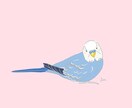 商用可☆鳥さんのおしゃれなイラストを2枚描きます SNSやブログのアイコンやプレゼントなどにどうぞ♪ イメージ8
