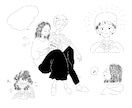 商用可◎見やすいモノクロのカットイラスト描きます シンプル・かわいい・使いやすい！手描き感がおしゃれ＊ イメージ3