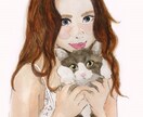 水彩画の似顔絵描きます アナログ・デジタルを使用して作成します。 イメージ2