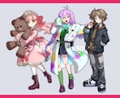 魅力的なキャラクターデザイン/全身立ち絵制作します 世界で一つだけ！あなただけのオリジナルキャラクターを描きます イメージ3