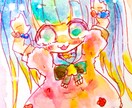 アナログで可愛いイラストかきます アナログで2頭身～3頭身のふわふわなキャラを描きます。 イメージ2