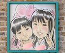ふんわりパステルで優しく可愛い似顔絵を描いています 長寿祝い、記念日、ウェディングのプレゼントに!心暖まる似顔絵 イメージ10