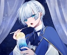 アイコンや配信・歌ってみたのイラストを制作します 中性的な男の子が得意です！お気軽にご相談ください！ イメージ6