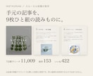 記事や資料からインスタのカルーセルを作ります 表紙の問いから締めまで、9枚ひと組で納品します イメージ1