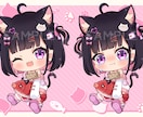 商用利用OK♪可愛いミニキャライラスト描きます Vtuberさんのグッズなどに！ イメージ2